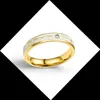 Fashion Forever LOVE Rings For Women Accessories Stainless Steel Men Jewelry Couple Engagement Gold Crystal Wedding Ring