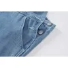 Koreanska mode patchwork cargo denim byxor kvinnor hjärta baggy jeans casual denim overalls femme jumpsuit kvinnors byxor 210529