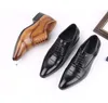 Män pu läder luxurys klänning skor våren ankel stövlar vintage klassisk manlig casual mens designer sko