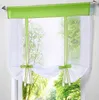 Modern Short Kitchen Tulle for Living Room Divider Home Transparent Sheer Curtain Drapes Window Voile262O