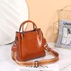 HBP حقيبة دلو عبر الحدود حزمة عالية الجودة سعة كبيرة ركاب crossbody النفط الشمع الجلود مزاجه يد بيل من حقائب الكتف