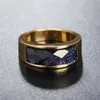 Pierścionki ślubne 2021 Black Color Crystal Stone for Women Men luksusowe wzory 8 mm biżuteria ze stali nierdzewnej Drezno