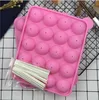 20 Holes Round Lollipop Silicone Mould Baking Spherical Chocolate Cookie Candy Maker Pop Mold Stick Tray Cake Moulds