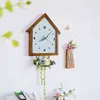 Reloj de pared de madera para sala de estar creativo, reloj de pared de moda personalizado nórdico, diseño minimalista moderno, silencioso Saat Home HX50WC H1230