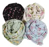 J9 50pcs flower chiffon hijab shawl women scarf/scarves muslim wrap headband 180*75cm can choose colors Q0828