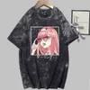 Darling in the Franxx Anime Harajuku Zero Two Young Beauty Girl Imprimer T-shirt Femmes Esthétique Tie-Dye Tee Ulzzang Tops Femme Y0629