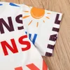 Set di stampa di lettere colorate per ragazze alla moda per bambini estivi di arrivo 210528
