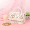 Purse Korean Kids Purses And Handbags Mini Crossbody Cute Girls Pearl Hand Bags Tote Little Girl Small Coin Pouch Party Gift