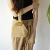 Kvällspåsar handgjorda små crossbody boho sommar tote kvinnor damer handväska kvinnlig halm vävt strand rotting messenger väska