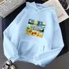 Van Gogh Malarstwo olejne Kobiety Bluzy Dwugewy Swobodne Grube Luźne Odzież Fleece Harajuku Kontrast Color Bluza Kobieta 210909