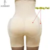 Shaper Butt Lifter Hip Enhancer Hip Pad Wyściełany Wysokiej Talii Tummy Control Panties Niewidzialne Krótki Fake Ass Pottock Odchudzanie Udo 211112