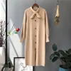 Pulls pour femmes 2021 automne arc avocat vert pull robe couverture petit parfum frais long genou