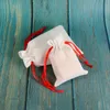 Emballage cadeau 24 pièces/ensemble pochette en lin autocollants de noël sacs sacs de bonbons de noël arbre maison décoration pendentif sac corde Clip ensemble