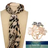 Sexemara 1 Pc Mulheres Moda Na moda Elegante Elegante Exquisite Rhinestone Flor Scarf Anel Buckle Clip Titular Jóias Acessório