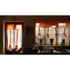 リビングルームのためのモダンショートキッチンチュールホーム透明な薄いカーテンドレープ窓voile4793061