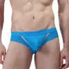 UNDUPTS Penis Delik Kılavuzları Açık Torama Kapak Çantası Spandeks Seksi Erkekler Tanga Çamaşırı Düşük Bel U Dışbükey Mikro Bikini Pantolon Homo Pant2532