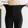 CHRLEISURE Sexy Leggings senza cuciture Donna Vita alta sudore Fitness Sport Palestra Legging Push Up Booty Body Shaper Pantaloni 210925