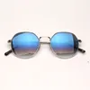 Модные солнцезащитные очки женские мужские солнцезащитные очки винтажные солнцезащитные очки УФ -защитные стеклянные линзы с кожаным корпусом и розничным пакетом 7218654