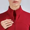 Vestes de course Athletic Gym Yoga Jacket Cropped Sport Women Zip Up Workout Sportswear Haute Qualité Nuls Air Soft Wear