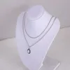 Collana girocollo con opale a strati della Boemia Collane con gemme a goccia Collane con ciondolo con ciondolo Gioielli per donne e ragazze