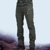 Городские военные тактические брюки мужчины Swat боевые армейские брюки мужчины много карманов водонепроницаемый зимний теплый флис случайные грузовые штаны 210201