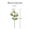 Decorative Flowers & Wreaths 1pcs 3 Head Lulian Rose Artificial Silk Wedding Flores Center Pieces Home Decoration Accessories Fest326Q