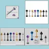 Labret JewelryRyted /Ball Spike Aço inoxidável TRAGUS Ear Labret Rings Labret Brincha Brincho Jóias Piercing Jóias Entrega 2021 XC35G