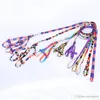 Wholesale Animals Leashes Supplies Accessories Printing Nylon Dog Adjustable Leash Puppy Cat Pet Necklace Rope Tie Collar XDH0273 T03