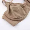 BuaU Women Comfort Bras V-образным вырезом Полный охват Без пропагандистики Minimizer бюстгальтер D E CUP UNLine Plus Размер BH 36-48 211217