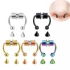 2021 Fake Piercing Nose Ring Alloy Hoop Septum Ringar för Kvinnor Body Smycken Gifts Fashion Magnetic