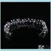 Jewelry Jewelryfashion Women Tiara Hair Comb Crystal Bouquet Bridal Wedding Party Aessories Jl Clips & Barrettes Drop Delivery 2021 9Yykc