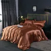 Vescovo 100% Mulberry Silk Bedging Sets наборы постельное белье Dekbedovertrek queen-кровать встроенный лист одеяла крышка наборы 210615