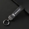 Keychains Leather Car KeyChain 360 Degree Rotating Horseshoe Key Rings For Renault Megane 2 3 4 Clio Duster Captur Accessories1760532