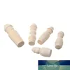 5pcs/set Unfinished Wooden Family Peg Dolls Wooden Tiny Doll Peg People Crafts DIY Unfinished Solid Wood DIY Wood Craft