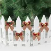 Christmas Decorations With Bells Xmas Bow Christmas Tree Ornaments Gift Box Packaging Supplies XD24780