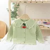 Girls Cardigan Kids Coats Baby Outerwear Cotton Crochet Knitting Patterns Children Sweaters Autumn Winter Clothing Sweater Jacket Top C3