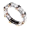 Звезда с XO-образным бриллиантовым кольцом самка из 18-каратного золотого золота Super Amphibole Ring1709006