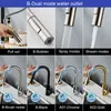 Moli Sensor Smart Kök Kranar Dra ut 304 Rostfritt Stål Smart Induktion Touchless Control Water Sink Faucet Mixer Tap 211108