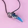 Halsketten mit Anhänger, natürliche Kristallspitze, hängende Halskette mit Edelstahlkette