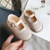 2021nuevos zapatos de cuero para niños casuales para niñas individuales de primavera y otoño 210303