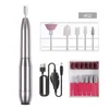 Новый Electric Electric Electring Machine Portable USB Nails File Polishing Tool Маникюрные принадлежности для домашнего и салона