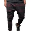 Men's Pants 2021 Men Plaid Pocket Low Crotch Harem Trousers Loose Fit Hiphop Street Wear
