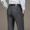 Pantaloni lunghi casual da uomo d'affari Pantaloni moda autunno primavera Pantaloni maschili elastici dritti formali Plus Big Size 29-40 220311