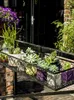 Haken rails bloemen pot plant stand metalen rechthoekige bloem reling opknoping houder indoor balkon tuin dek planter beugel