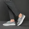 Italien Herren-Freizeitschuhe, Herbst-Leder-Loafer, Büroschuhe für Herren, Mokassins, bequemer Slip-on-Party-Modeschuh