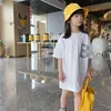 女の子の手紙の女の子のためのTシャツのためのTシャツカジュアルなスタイルTシャツの子供夏の服6 8 10 12 14 210528