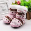 Autumn Winter Warm Fleece Snow Boots for Baby Girl Boy Anti-silp Prewalker Bootie Shoes 0-18 Months New G1023