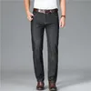 春と夏の古典的なスタイルの軽量のストレートジーンズビジネスカジュアルな若い男性の大型ブランドの薄いジーンズ210622