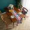 Nordic Light Luxury Style Embroidered Table Runner Home Dining Cloth 210709