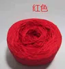 1PC 500g Fil de laine à tricoter à la main Couleur pure Fil de crochet pour tricoter Fil de coton mercerisé Fil à broder à la machine ZL68 Y211129